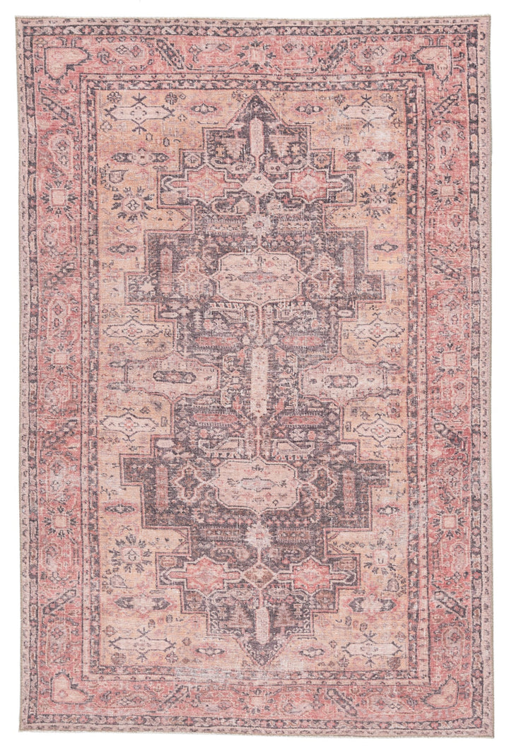 Cosima Medallion Pink and Dark Purple Rug-9'x12'