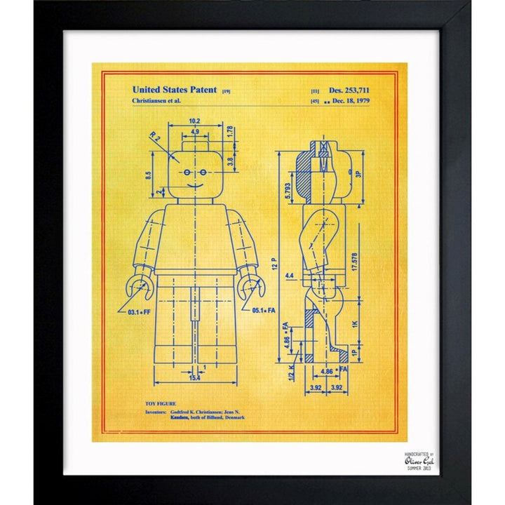 Lego Toy Figure 1979 Framed Graphic Art