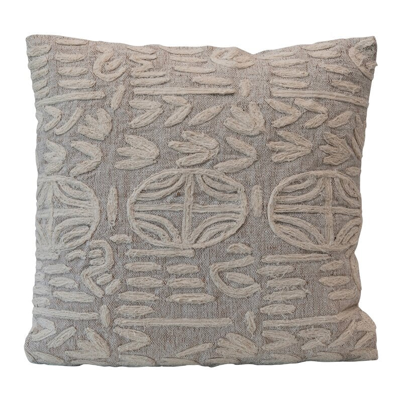 Gaskin Throw Pillow Cover With Insert-20"x20"