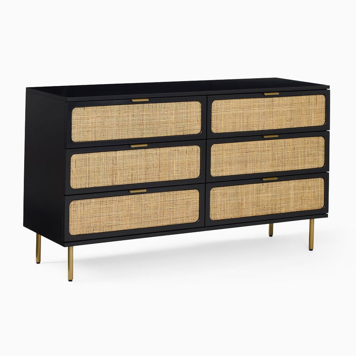 Ida Woven 6 Drawer Dresser