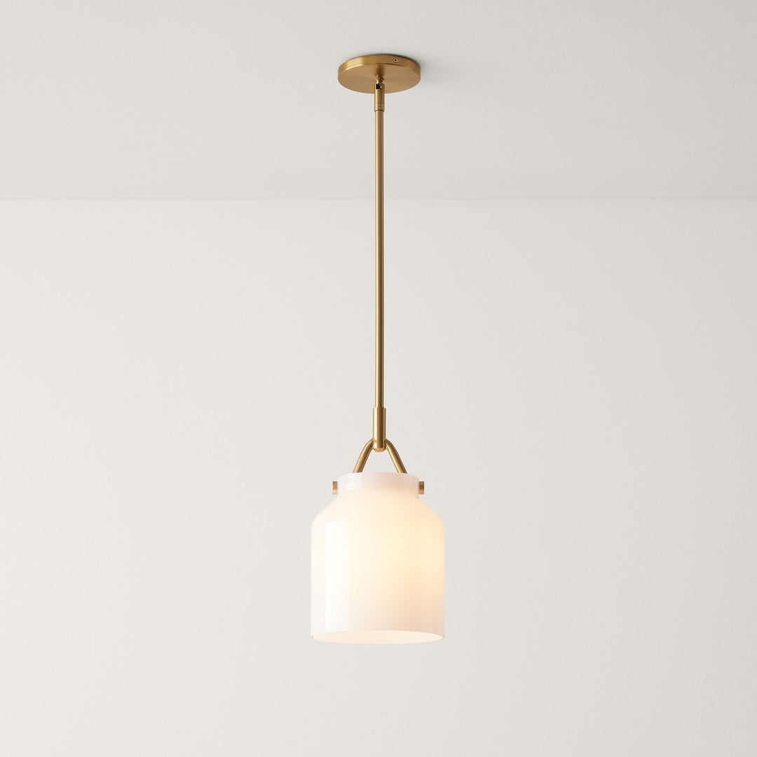 Henry Pendant Milk Glass