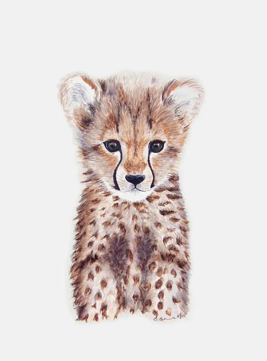Brewton Cheetah Cub Portrait No Frame-10"x14"