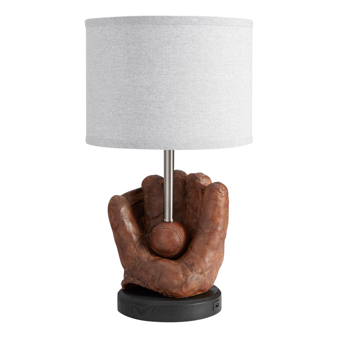 Baseball Table Lamp with USB