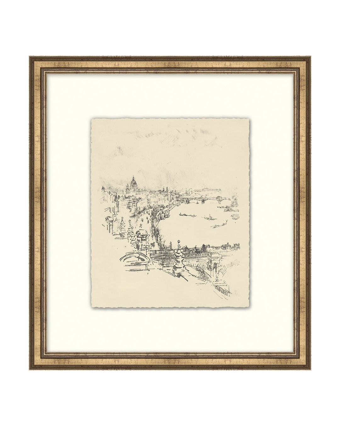 Etched City With Frame-17.75"X19.75