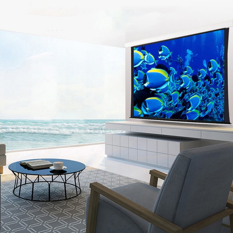 White Portable Folding Frame Projector Screen