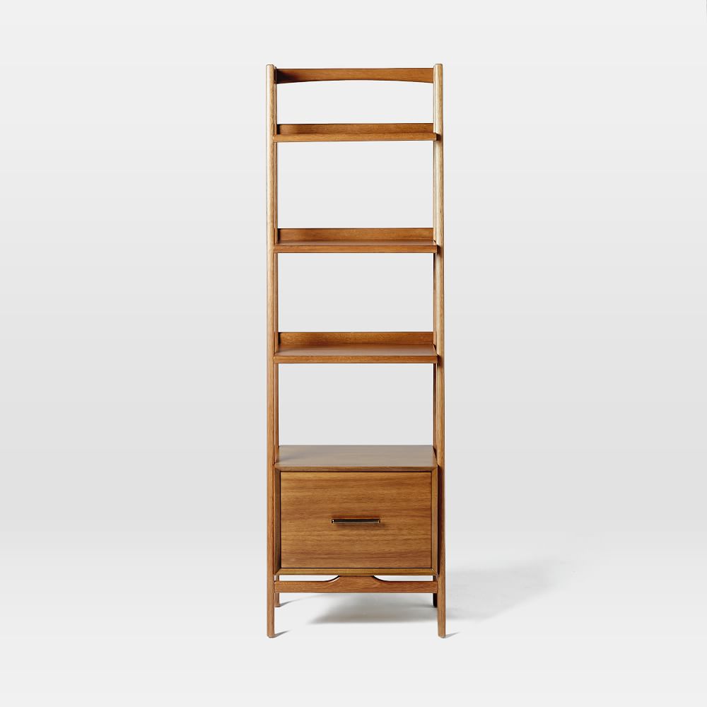 Mid Century Bookshelf Drawer
