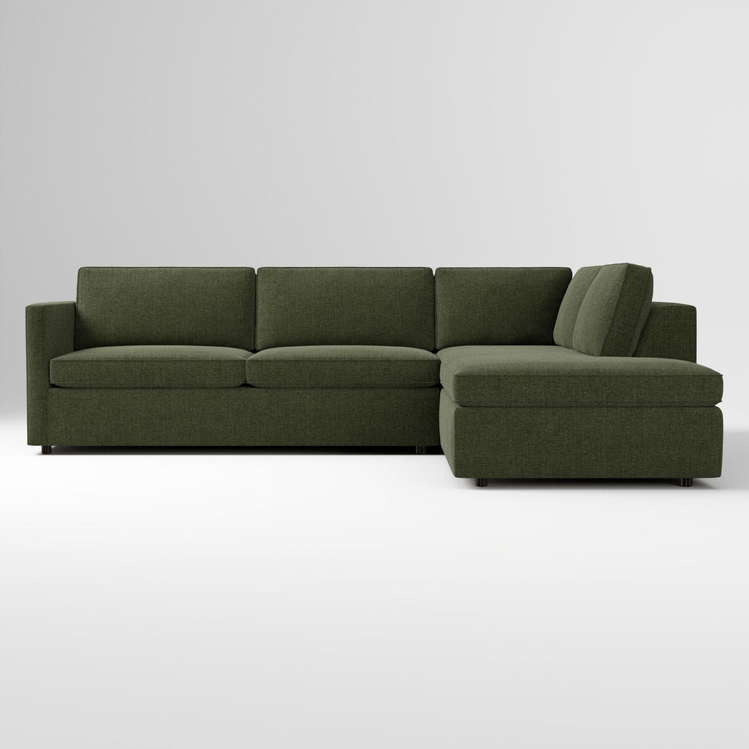 Harris 2 Piece Bumper Chaise Sectional Tarragon