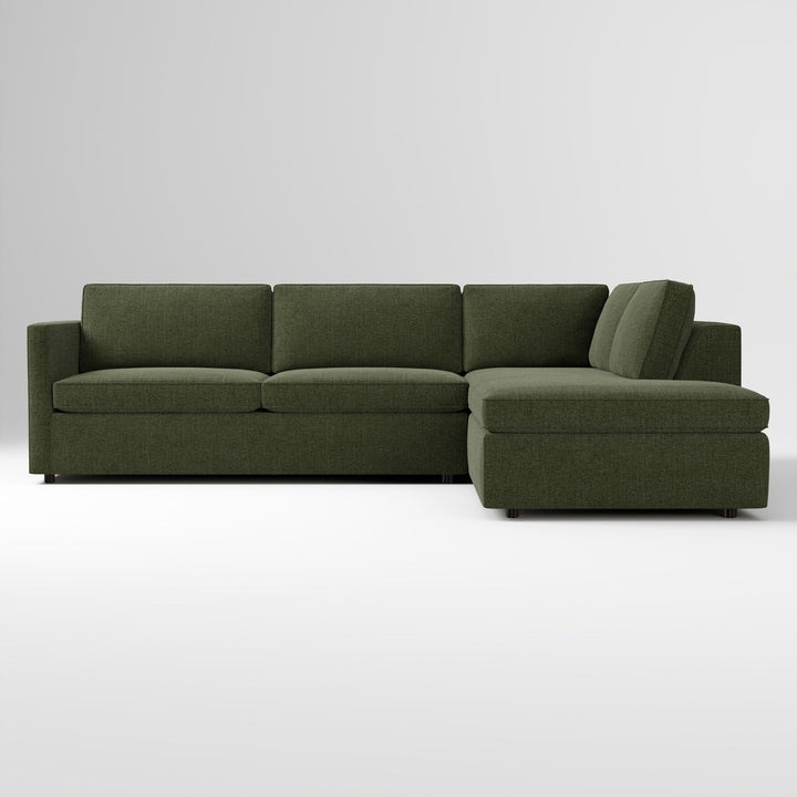 Harris 2 Piece Bumper Chaise Sectional Tarragon