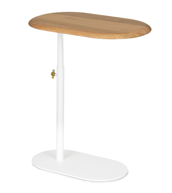 Portima Oak Adjustable Side Table