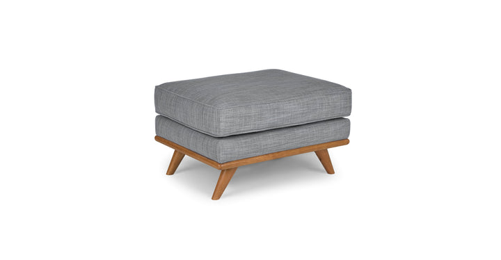 Timber Pebble Gray Ottoman