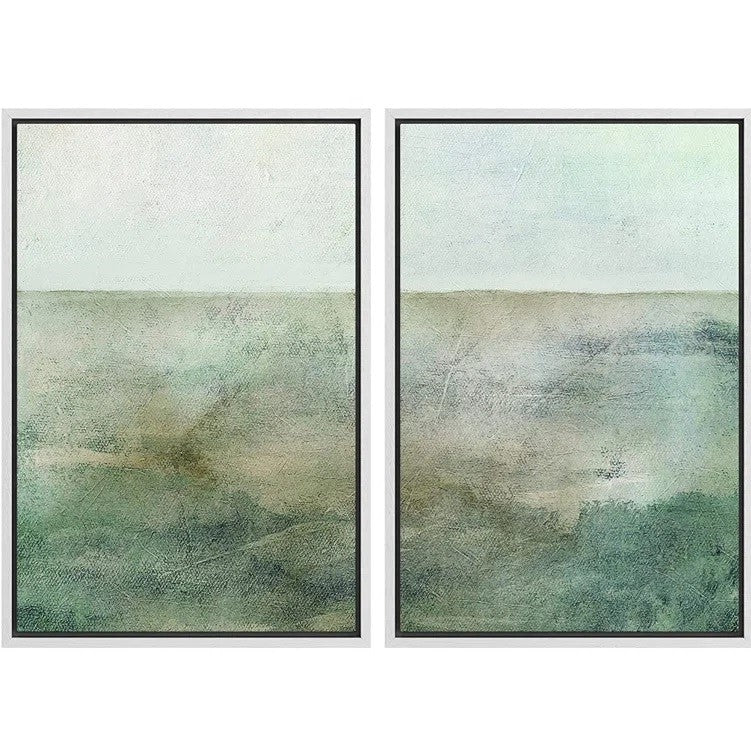Framed On Canvas 2 Piece Painting