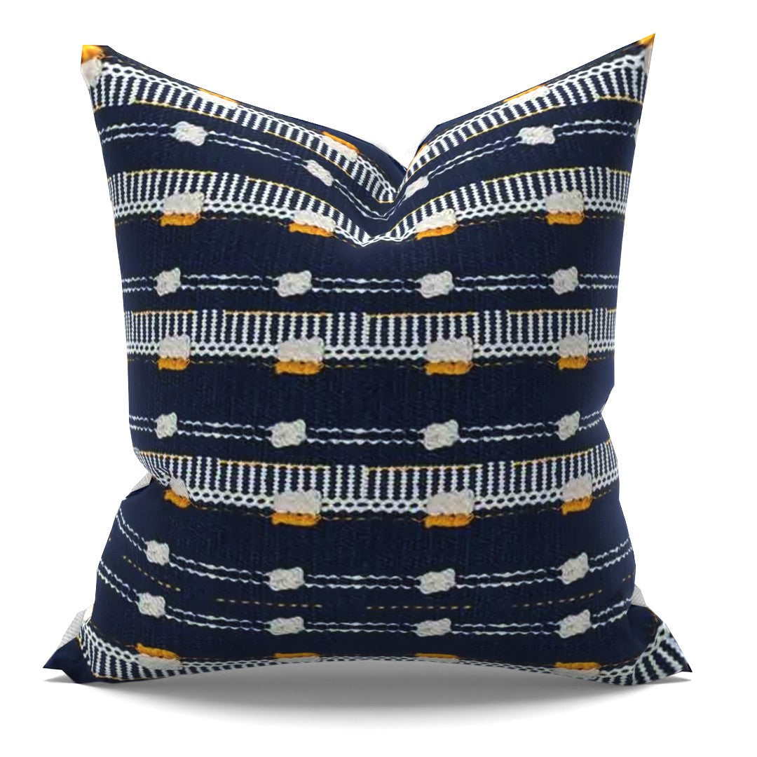 Jema Oxford Navy Pillow with insert-18"x18"