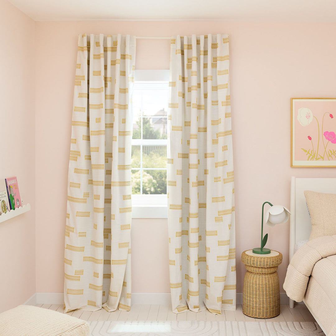 Clipped Blocks Blackout Curtain