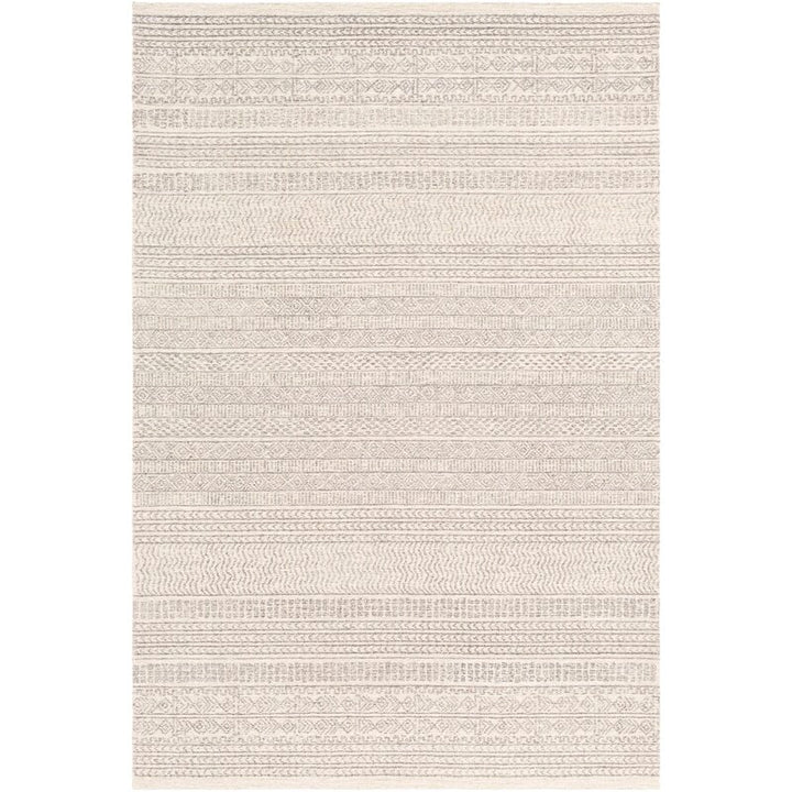 Abdera Geometric Handmade Tufted Wool Gray