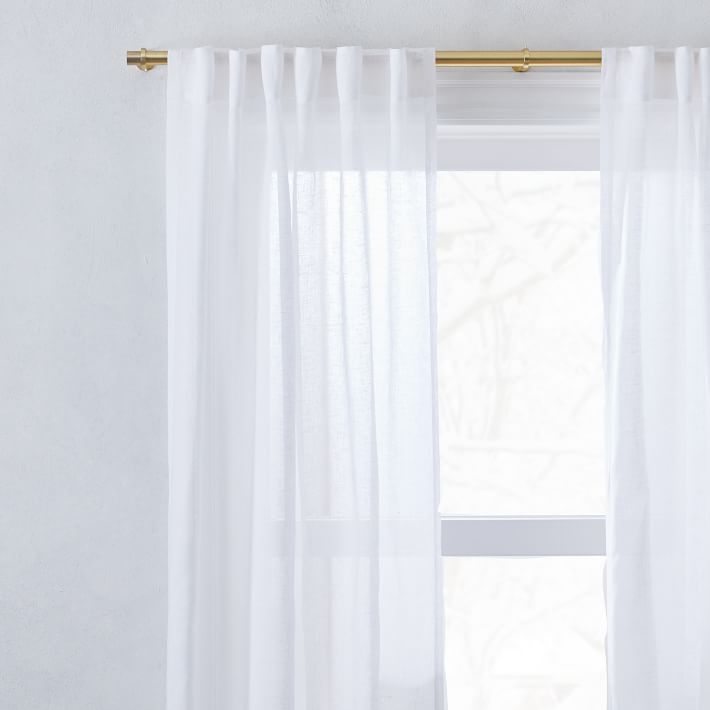 Sheer European Flax Linen Curtain