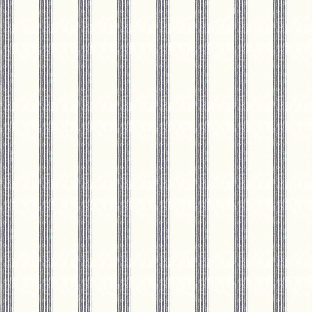 Riviera Striped Linen Cotton Rod Pocket Curtain