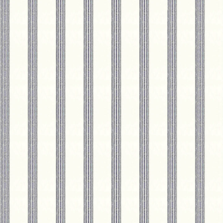 Riviera Striped Linen Cotton Rod Pocket Curtain