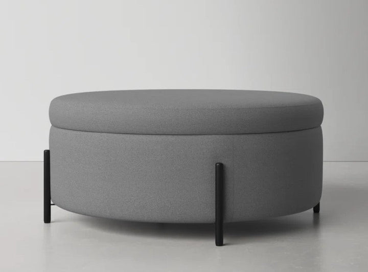 Cori 39" Wide Round Storage Ottoman