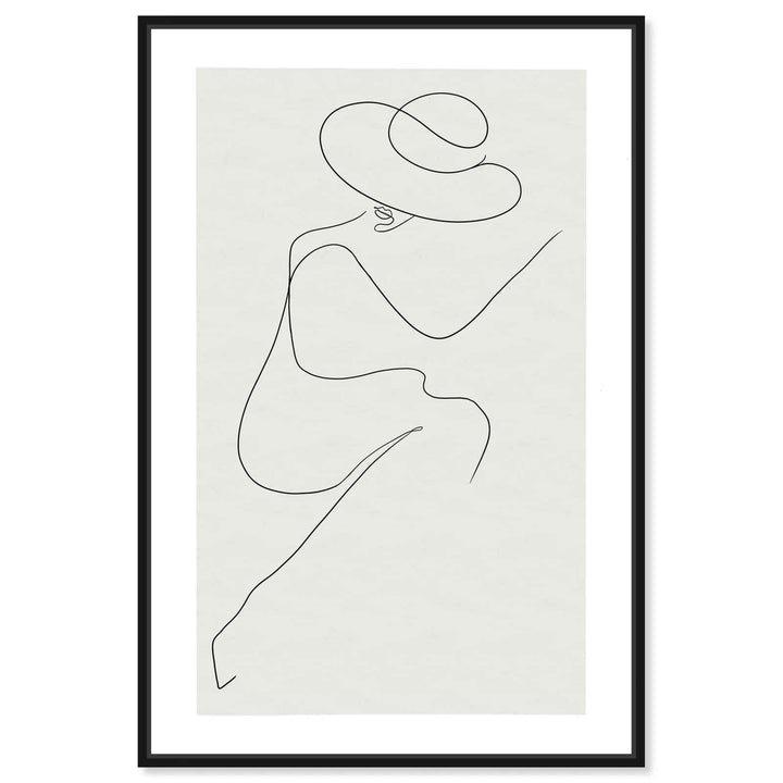 Fashion And Glam Sunday Graphic Art canvas with frame-16"x24"