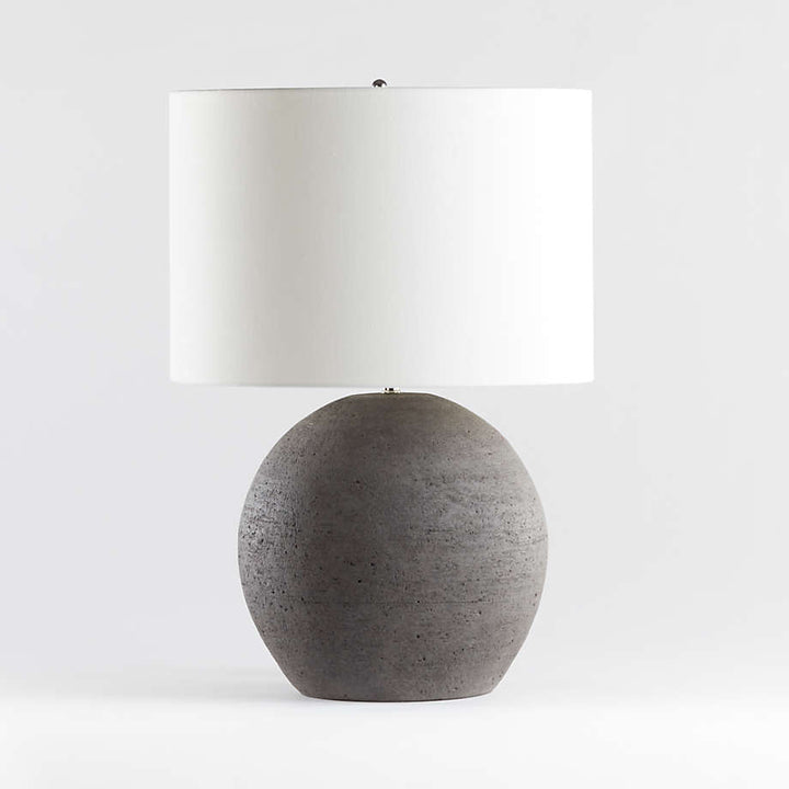 Esphera Grey Round Table Lamp