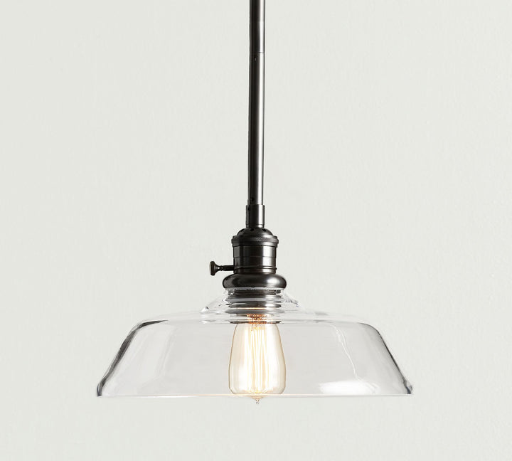 Farmhouse Glass Pole Pendant