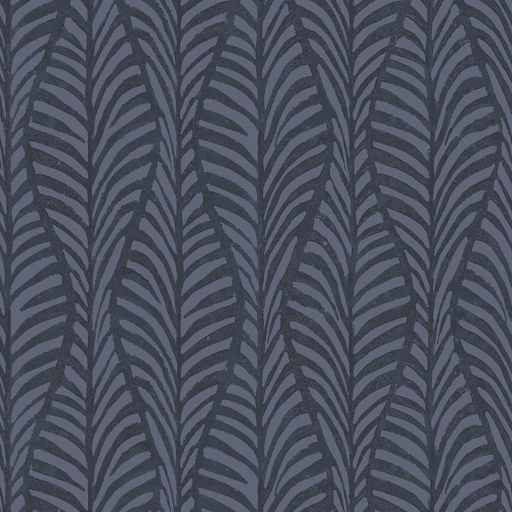 Block Print Leaves Peel and Stick Wallpaper