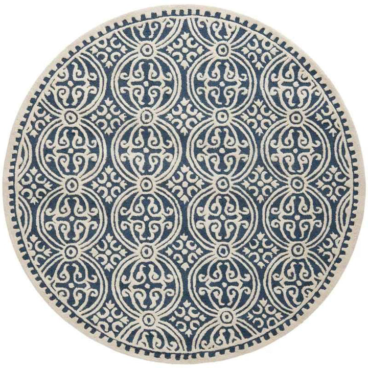 Sadik Hand Tufted Wool Geometric Rug-6'