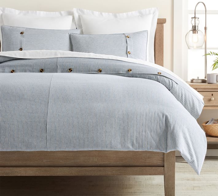 Wheaton Striped Linen Cotton Duvet-King