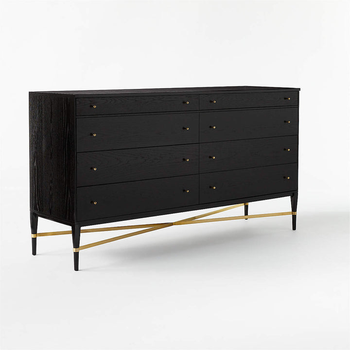 Connoisseur 8 drawer Black Oak Wood