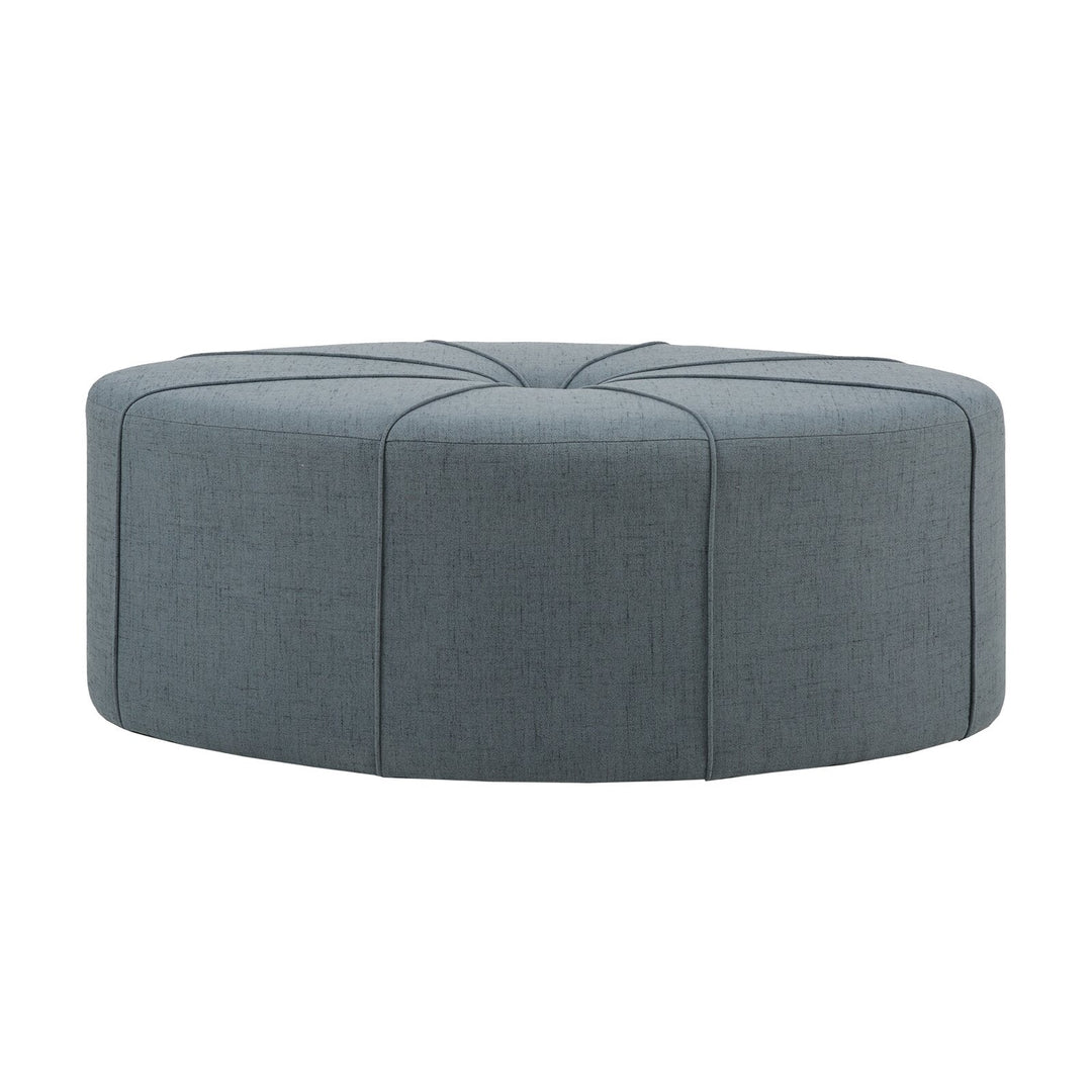 Telly Oval Tufted Cocktail Ottoman