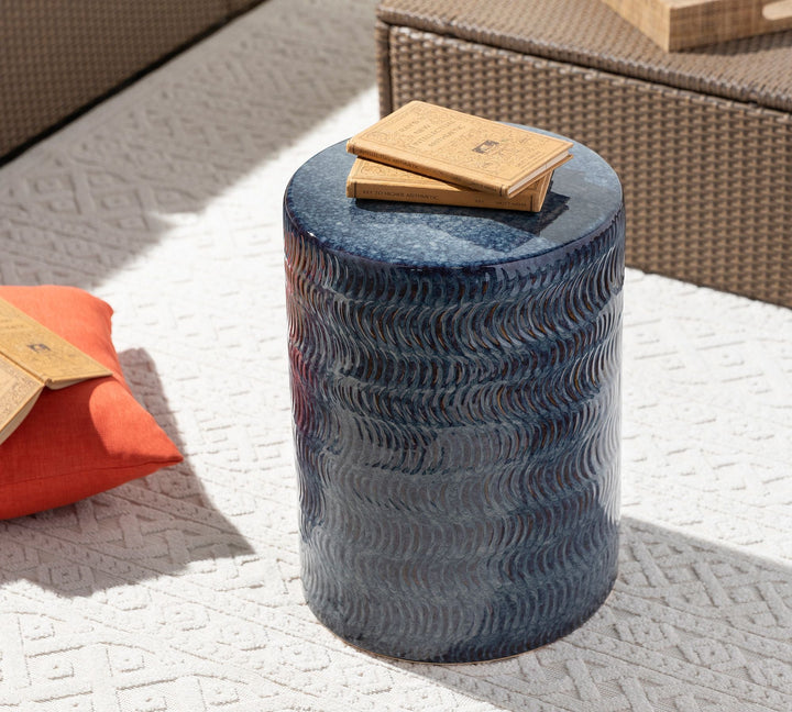 Willow Round Ceramic Accent Table