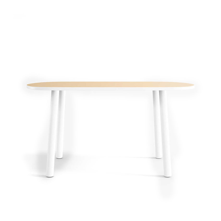 Rue Adjustable White Wood Kids Table with 23" Legs