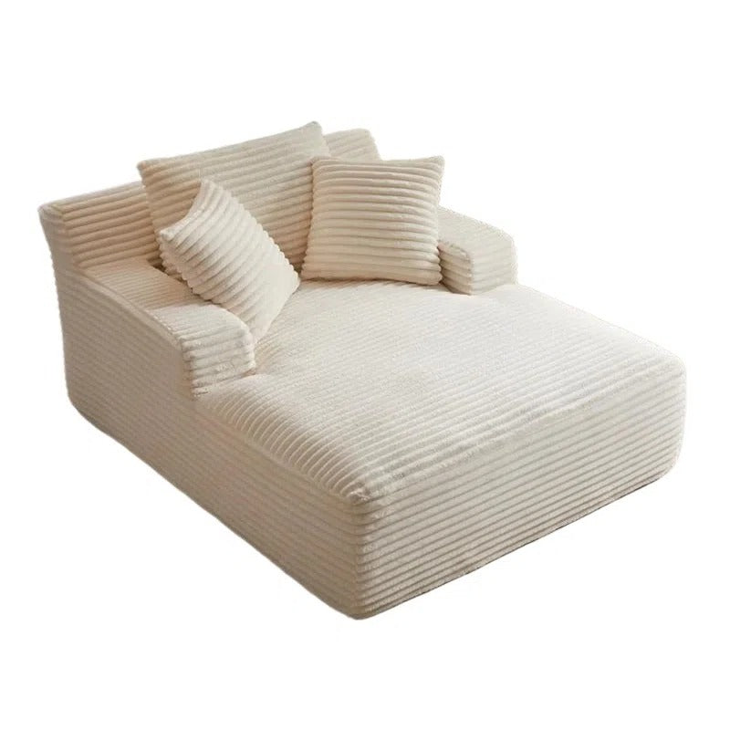 49 Inches Wide Corduroy Chaise Lounge Indoor