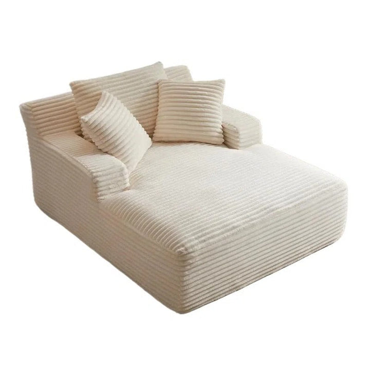 49 Inches Wide Corduroy Chaise Lounge Indoor