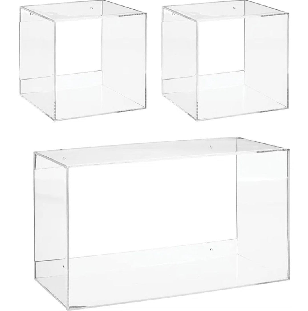 3 Piece Acrylic Cubby Shelf