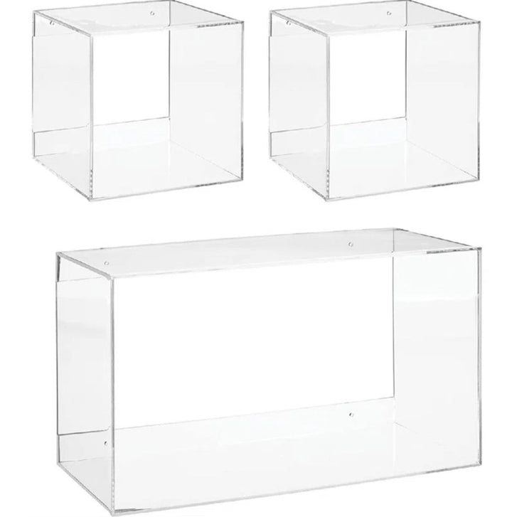 3 Piece Acrylic Cubby Shelf