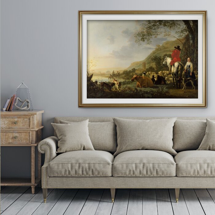 Hilly Landscape Oil Painting Print
