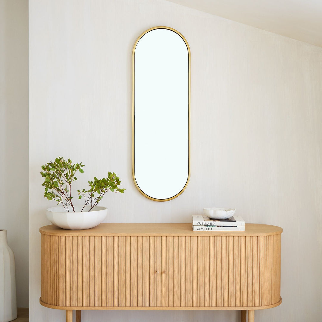 Metal Framed Pill Mirror