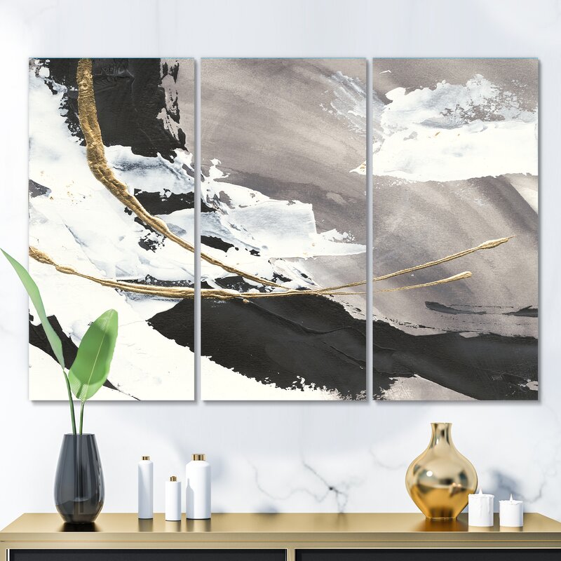 Glam Painted Arcs II Painting Multi Piece Image on Canvas