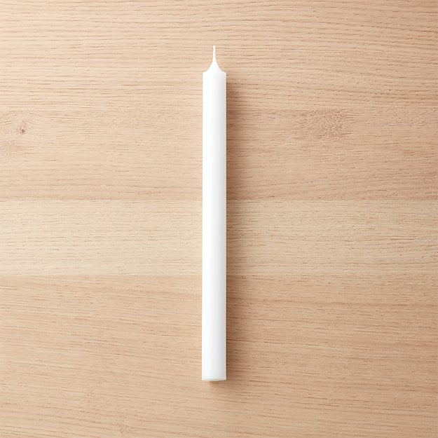 White Taper Candle