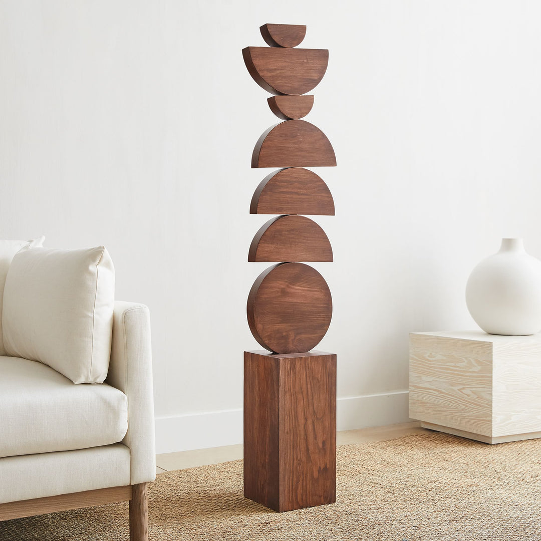 Diego Olivero Floor Sculptures Brown Wood