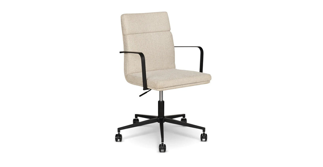 Gerven Cobblestone Ivory Office Chair