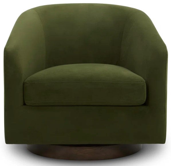 Bennett Upholstered Swivel Barrel Chair