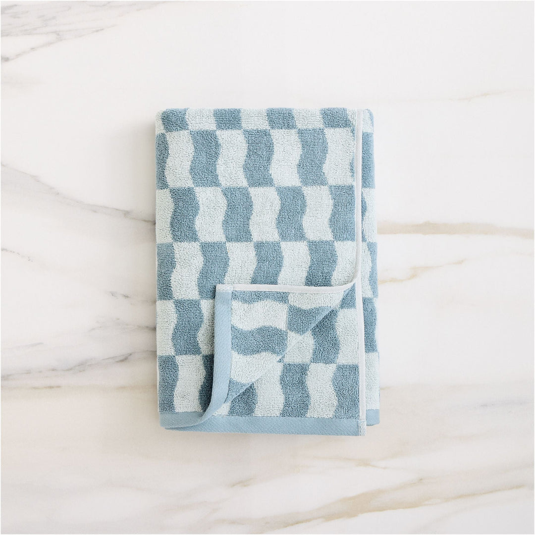 Wavy Blocks Towel