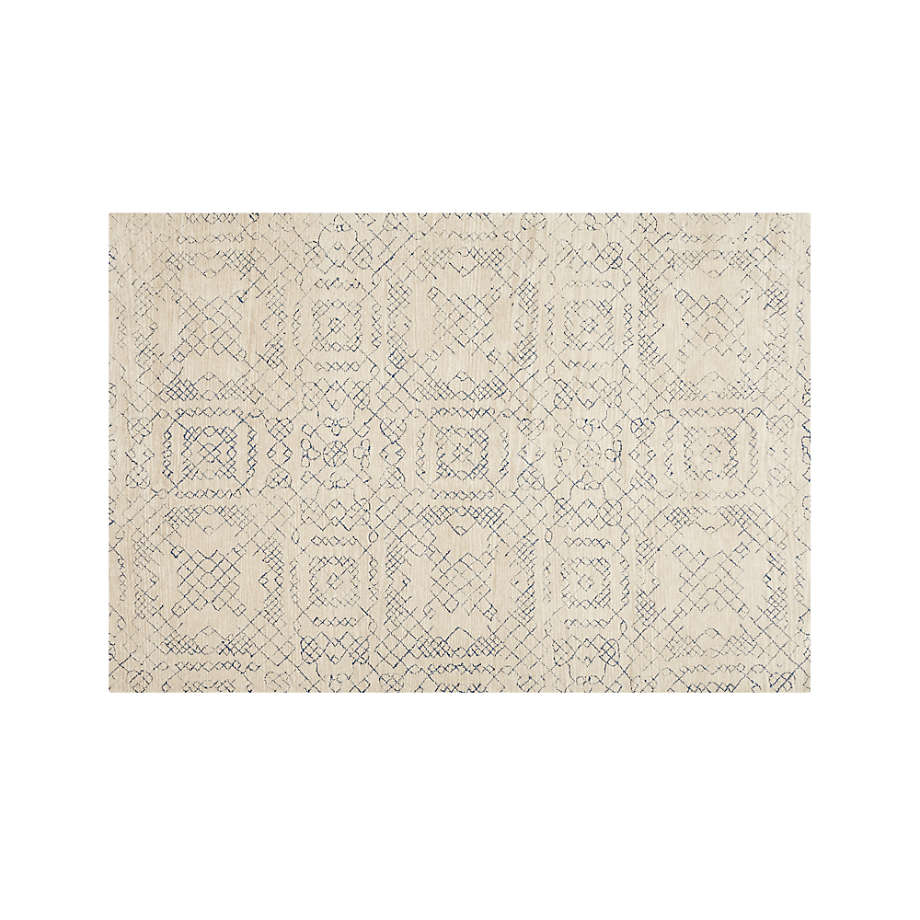 Azulejo Neutral Moroccan Style Rug-6'x9'