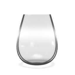 Foundations Large Glass Vase Silver