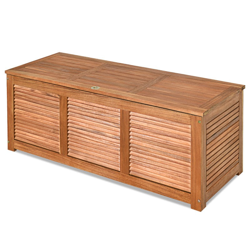 Costway Solid Wood Acacia Deck Box