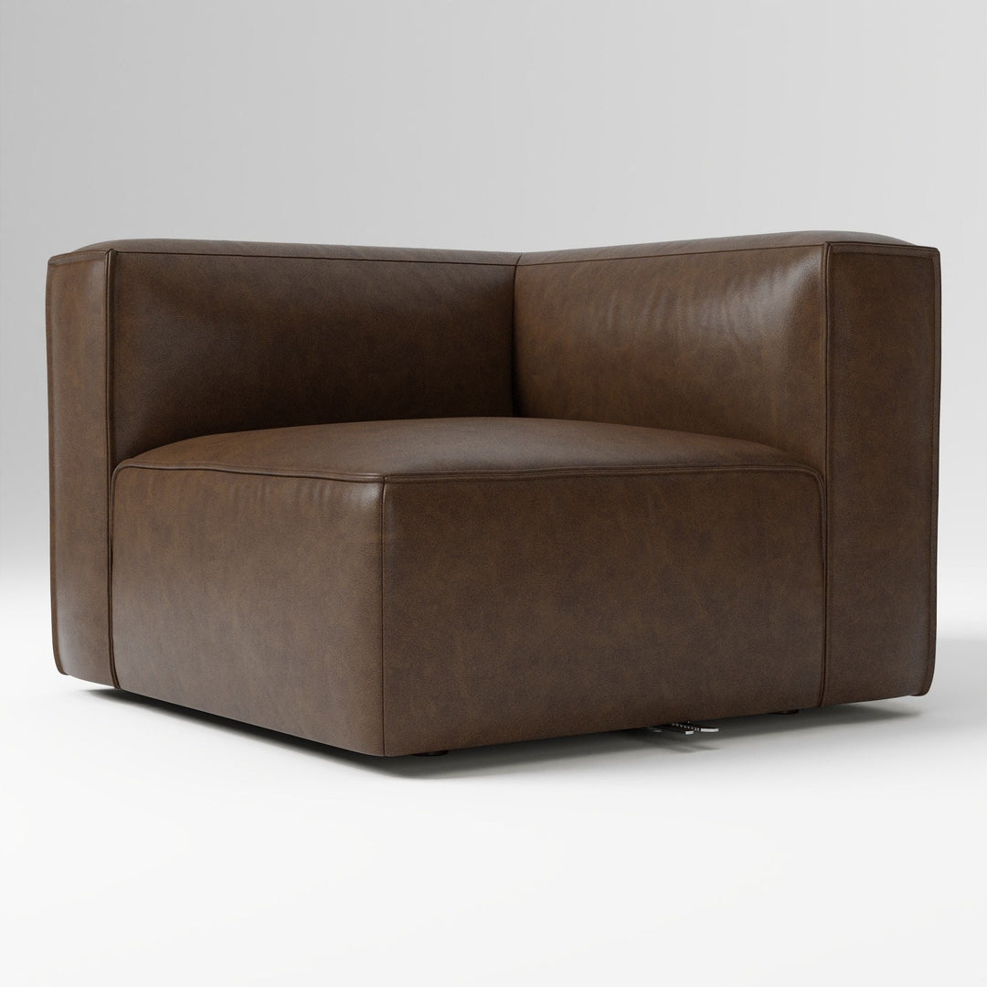 Remi Modular Leather Corner Sectional