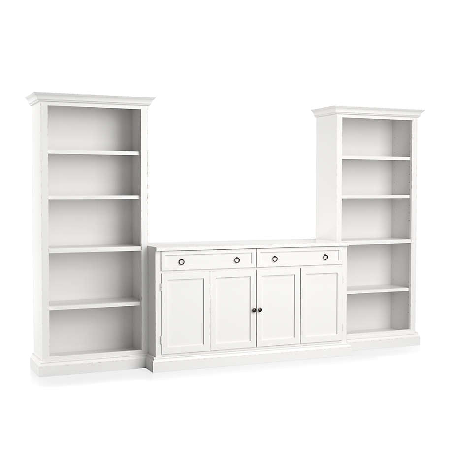 Cameo 3-Piece Modular White Media Entertainment Center