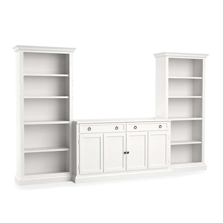 Cameo 3-Piece Modular White Media Entertainment Center